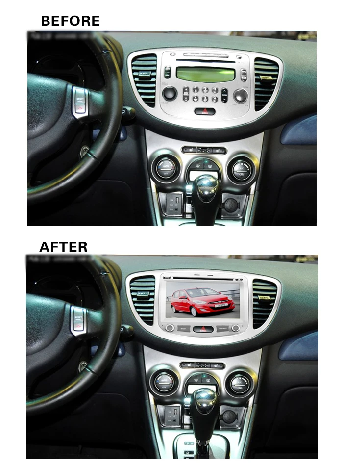 Новейший автомобильный DVD плеер на Android 10 для HYUNDAI i10 2009 2012 GPS навигация