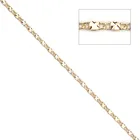 DoreenBeads модное ожерелье, медная цепь, фурнитура X Shape KC, золотые ювелирные изделия, подвески сделай сам 5x1,8 мм (28x18 дюйма), 5 м