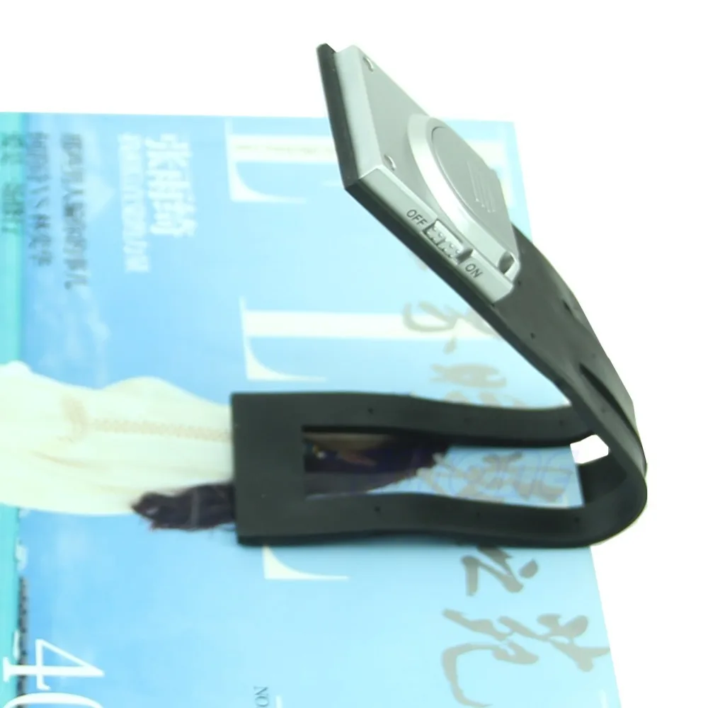 

1PC Black Flexible Folding LED Clip On Reading Book Light Lamp For Reader Kindle Beside Lamps