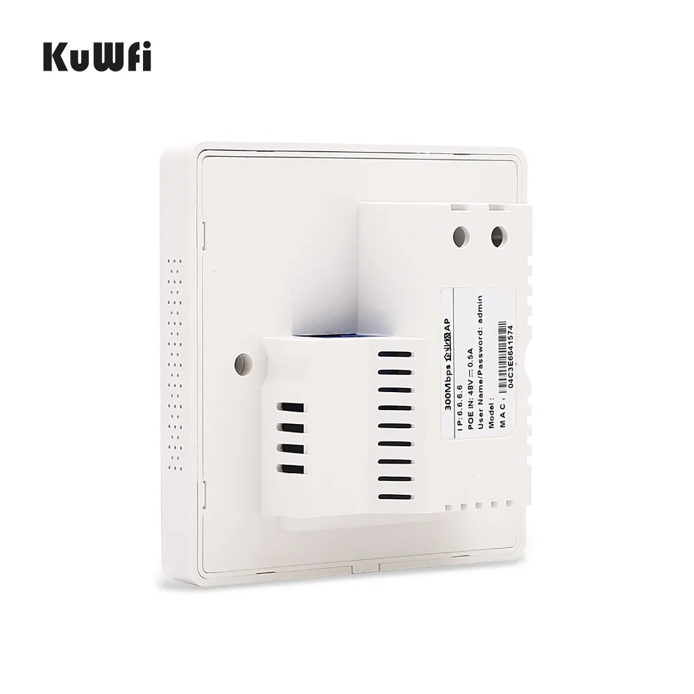 KuWFi 300 Мбит/с беспроводной Wi-Fi маршрутизатор в помещении стене POE AP для