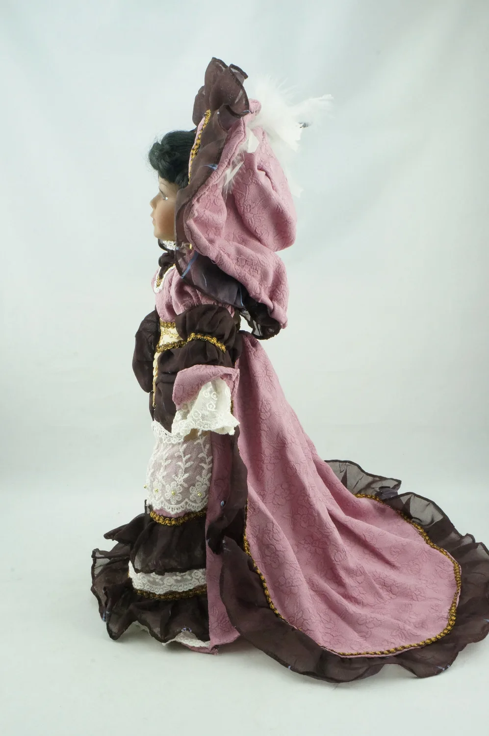 Cosette 16 &quotНовая коллекция фиолетовая Реалистичная кукла косички фарфоровая