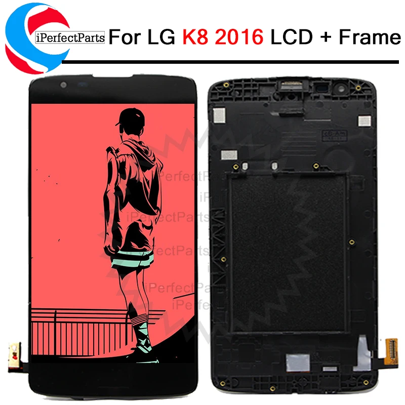 1280x720 5 0 ''ЖК дисплей для LG K8 2016 ЖК сенсорный экран дигитайзер с рамкой K350N K350E K350DS