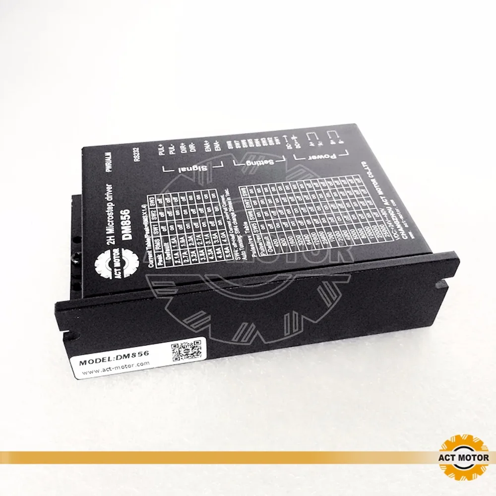DE nema23 Драйвер шагового двигателя DM856 5.6A, 24-80VDC, 128MIC