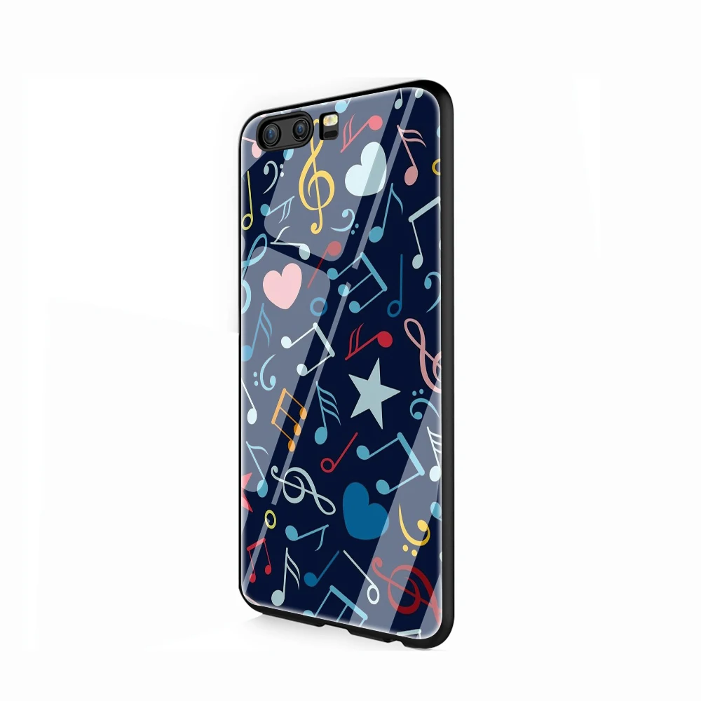 Чехол для телефона из закаленного стекла с фортепианной гитарой для huawei P10 P20 P30 Y6 Y9 Honor 8X 7A pro 9 10 Lite mate 20 Lite Pro - Цвет: G11