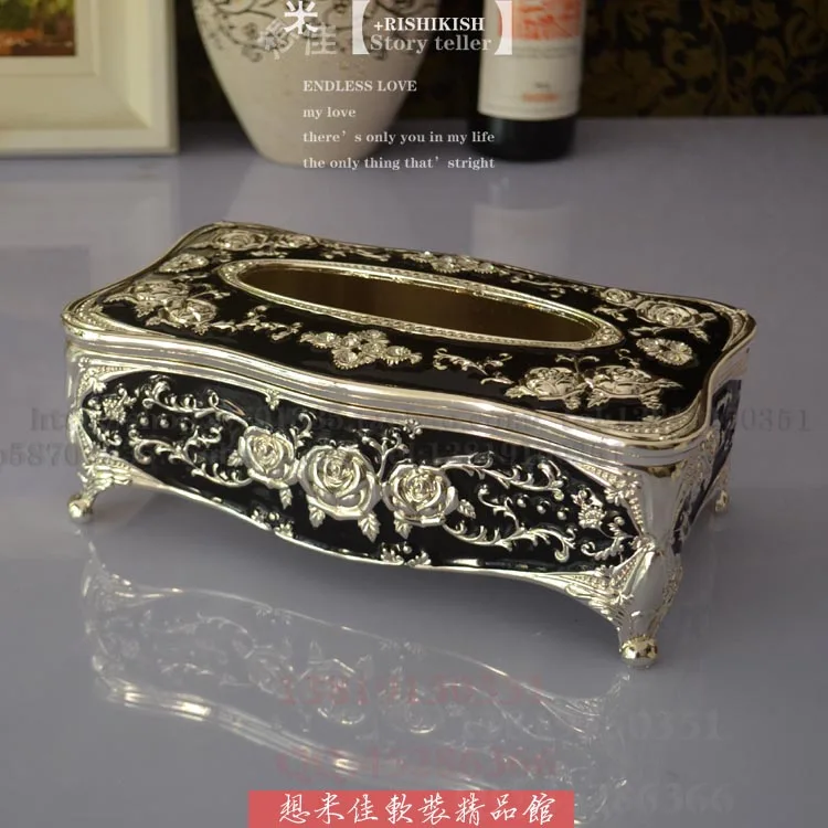 Роскошная модная коробка в европейском стиле полностью металлическая для