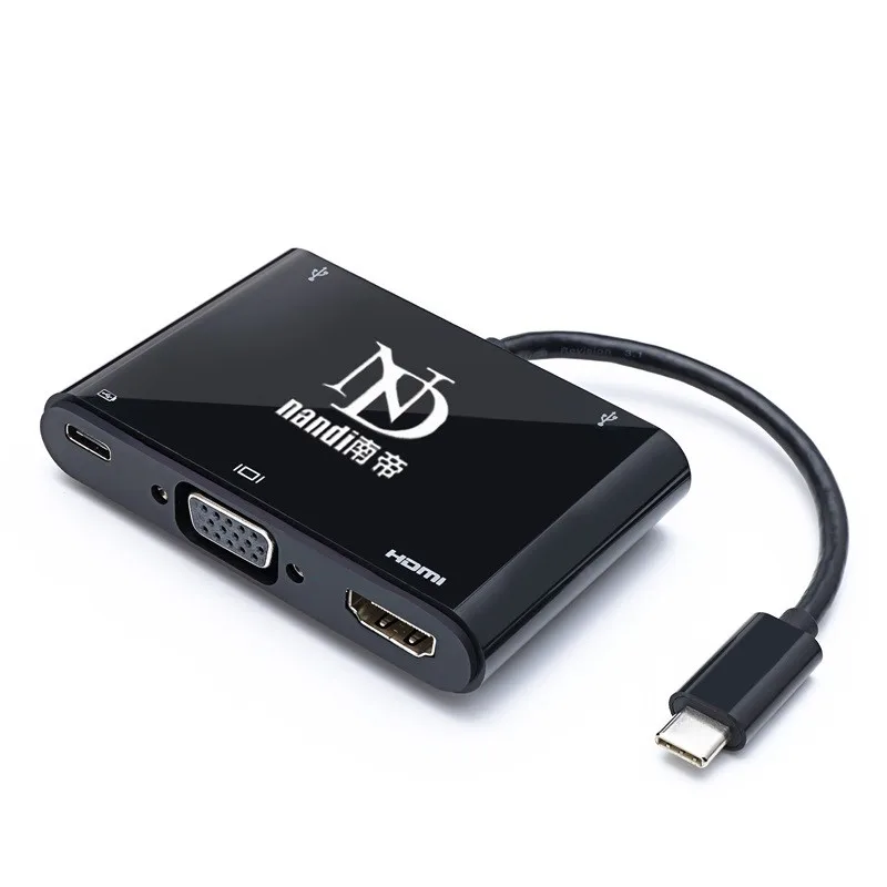5в1 USB 3 1 Type C концентратор к HDMI VGA адаптер thunderbolt док станция многопортовый usb3.0