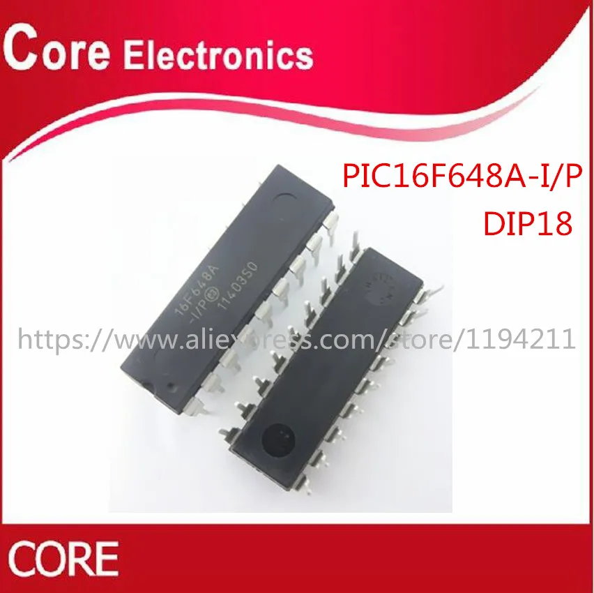 50 шт./лот флейта/P PIC16F648 PIC16F PIC DIP 18 IC CHIP new|Интегральные схемы| |
