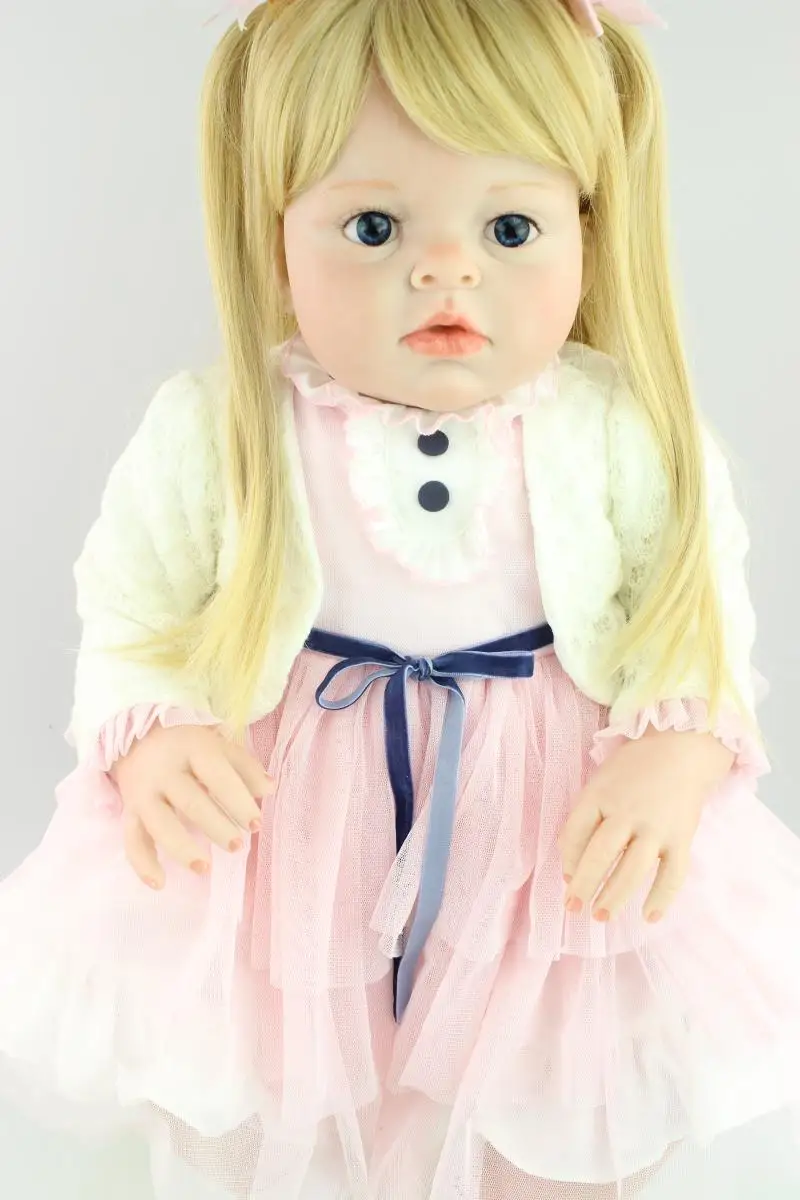 

70cm Silicone Reborn Baby Doll lifelike Big Size Princess Baby Reborn Doll Toy Christmas Birthday Gifts Infant Clothing Model