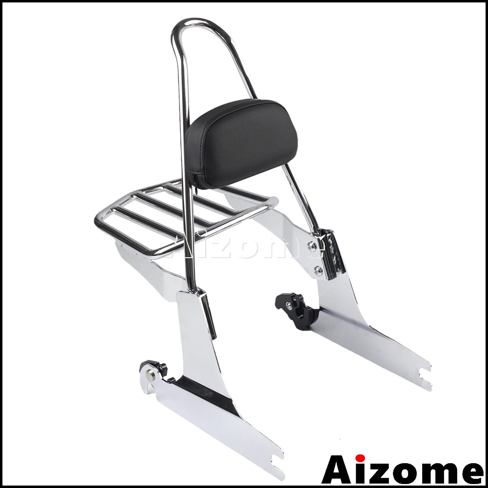 Хромированная багажная стойка для мотоцикла SSY Bar Harley Dyna 06-17 Fat Bob Wide Glide FXDF FXDFSE FXDWG