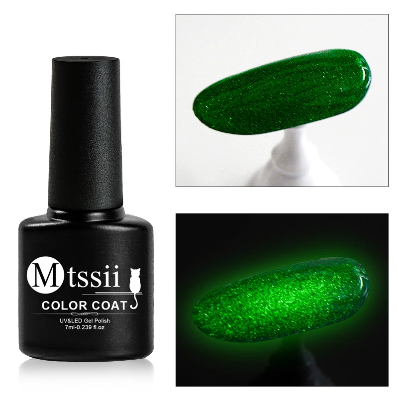 

Mtssii 7ml Luminous No Wipe Top Coat Glow In the Dark UV LED Gel Polish Soak Off Long-lasting Nail Gel Varnish Manicure Lacquer