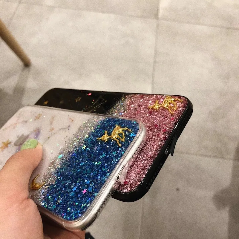 Роскошный мягкий чехол для iphone 6 6s 7 8 plus X в Корейском стиле с милым блестящим
