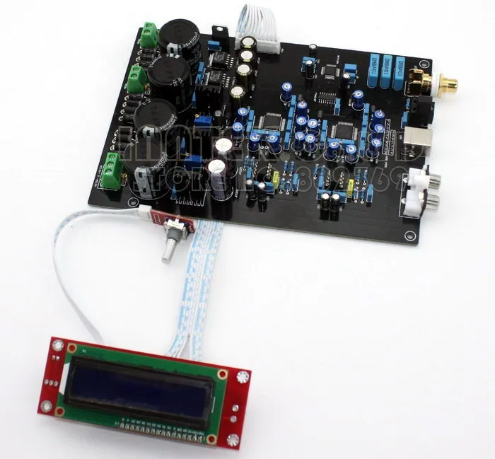 AK4495SEQ* 2+ AK4118+ XMOS USB мягкое управление ЦАП Декодер плата с ЖК-дисплеем поддержка DOP DSD,(двойной AC12V-0-12V