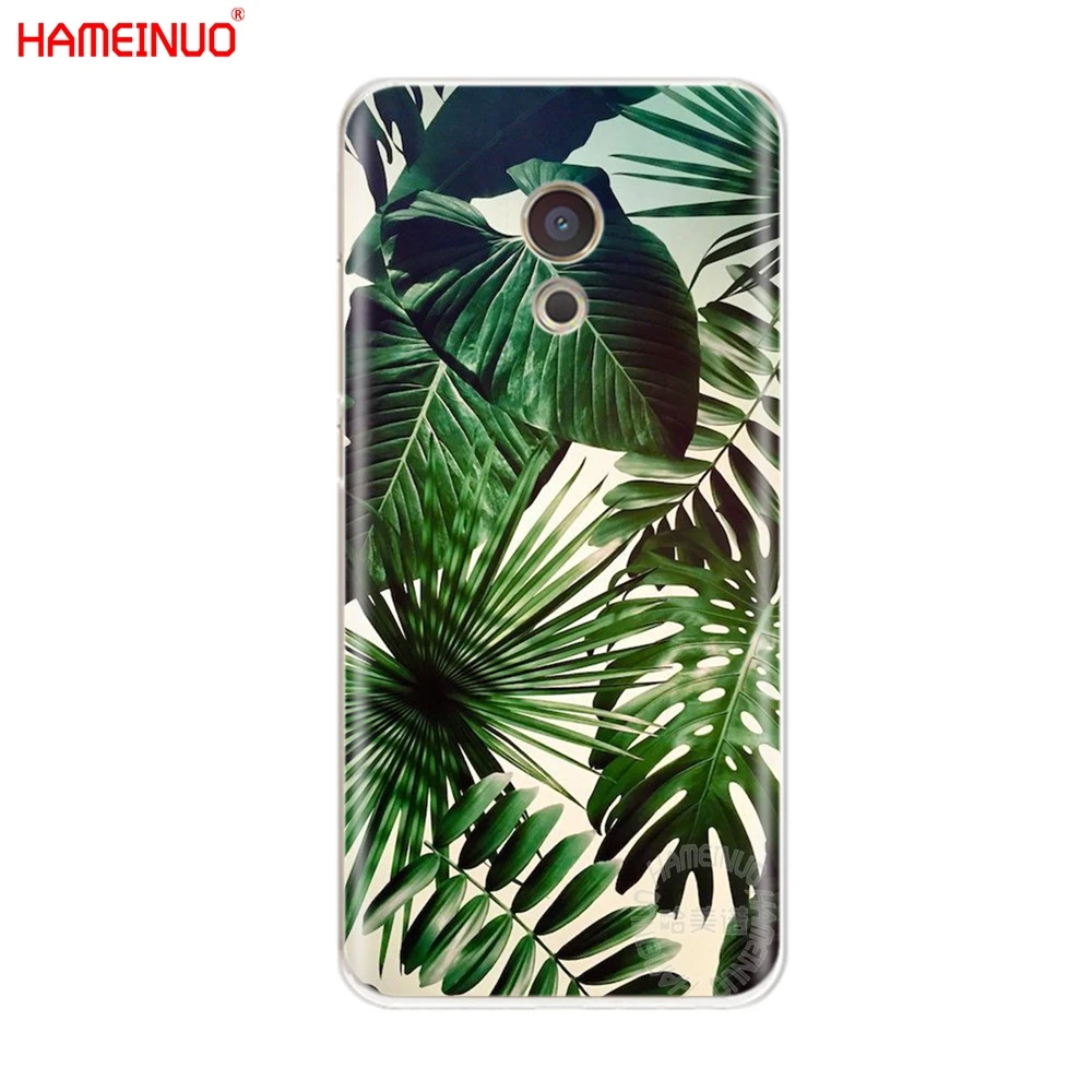 Чехол HAMEINUO с зелеными листьями для Meizu M6 M5 M5S M2 M3 M3S MX4 MX5 MX6 PRO 6 5 U10 U20 note plus|Бамперы| |