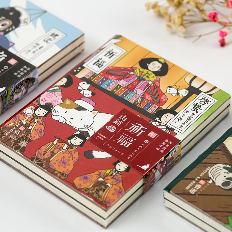 Ретро Китти ноутбук Kawaii Мультфильм планировщик Sketchbook мягкий чехол винтажный DIY