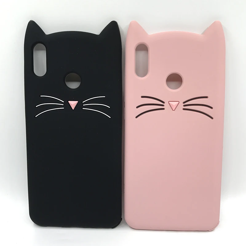 

Soft Silicone Cat Phone Case For Huawei Honor 7C AUM-L41 7A Pro AUM-L29 Y5 2018 Y6 Prime Y7 2019 P30 Lite 3D Cartoon Back Cover