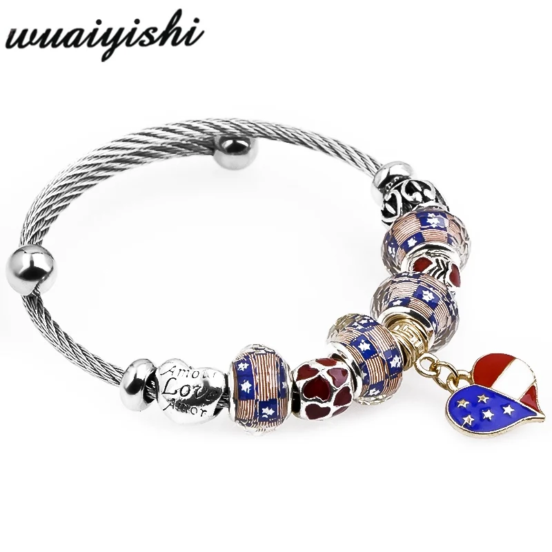 

NOENAME Multicolored Crystal Glass Romantic Fashion Silver-plated Bracelet Mother's Gift Bracelet Silver-plated Women's Jewelry