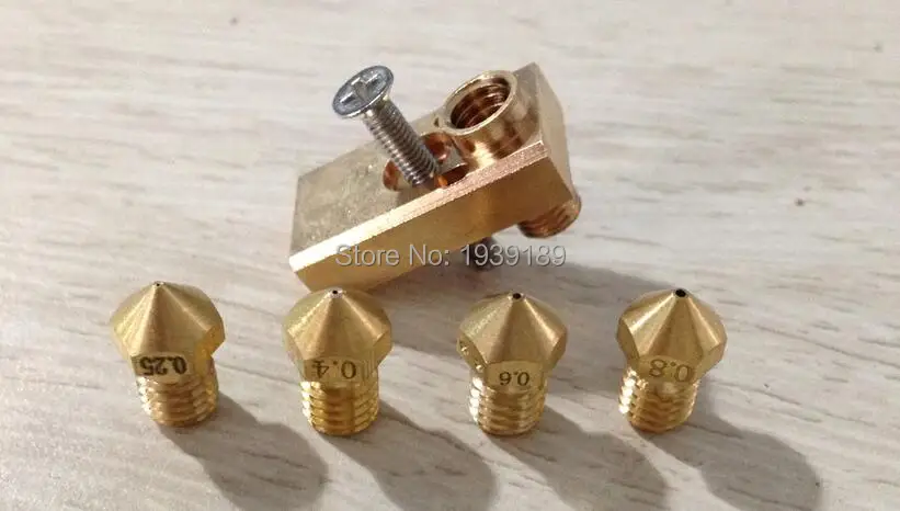 JennyPrinter for UM2 Extended Olsson Block Heated Hotend Nozzle 3.00mm filament 3D Printer DIY part |