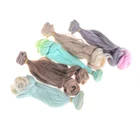 Парик сделай сам 20*100 см, модные миниатюрные вьющиеся волосы из высокотемпературного материала, прямые волосы для шарнирных кукол, аксессуары для кукол, детские подарки