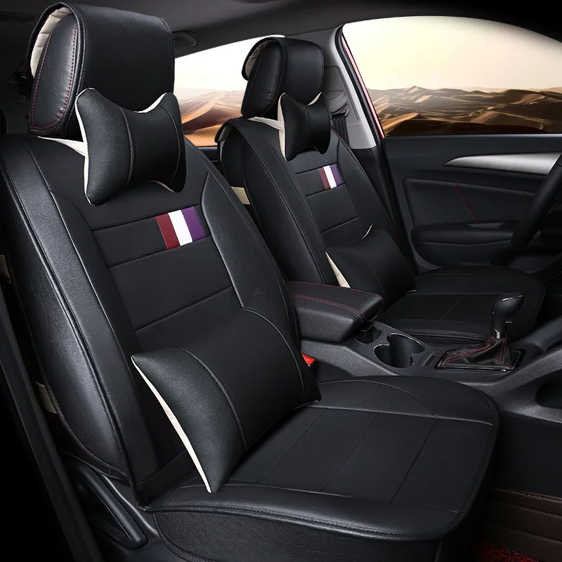 

automotive cushions set car seat covers leather mat pads for Cadillac CTS CT6 SRX DeVille Escalade SLS ATS-L/XTS free shipping