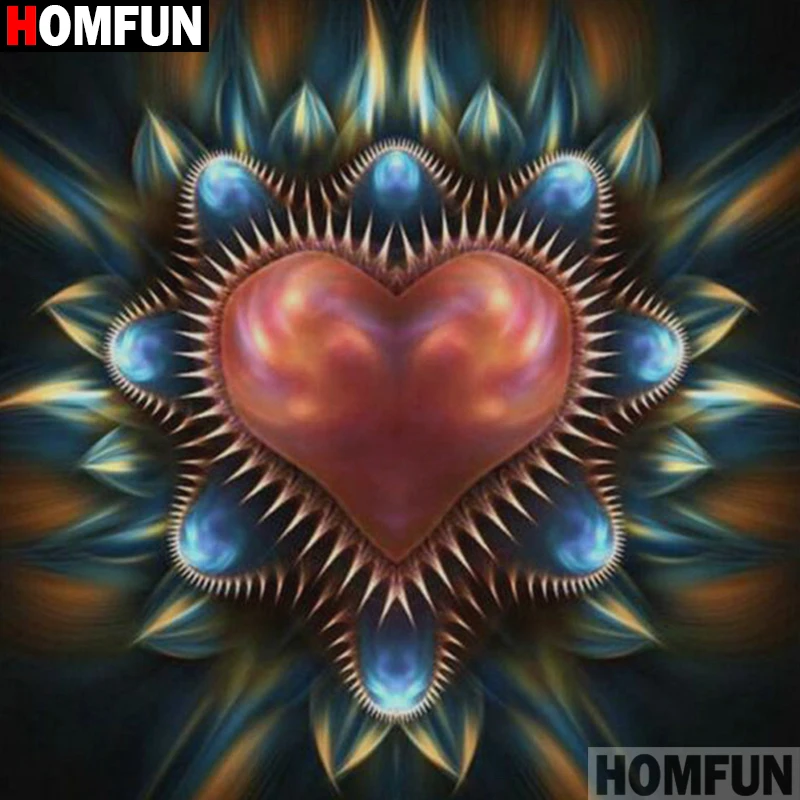 Алмазная живопись HOMFUN A18373 Мандала Цветок картина с полными квадратными/круглыми