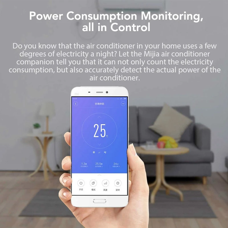 Original Xiaomi Mijia Aqara Smart Air Conditioning Companion Gateway 2 Zigbee Humidity Function Online Radio Mi home APP Control |