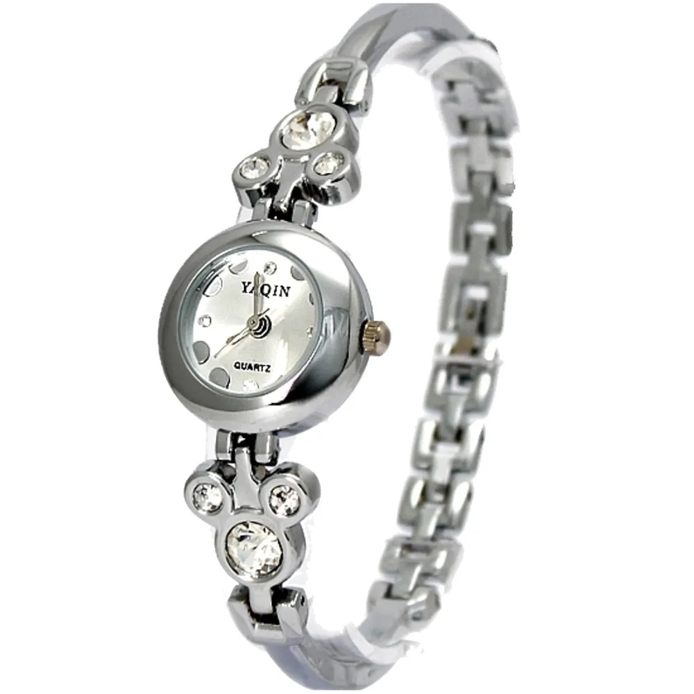 

Wholesales 3pcs./bag Stainless Steel Bracelet Watches Pretty Ladies Shiny Silver Band Round Matt Silver Dial FW686A