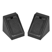 50 100 pcs 20x20 series plastic corner braces shelf cabinet door 90 degree 2 holes angle brackets black white with cover cap