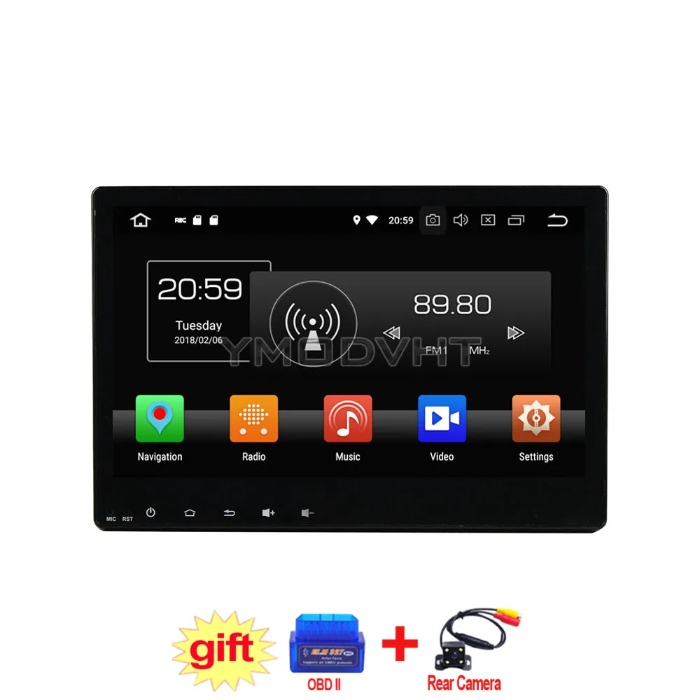 YMODVHT 10 1 дюймов Android 8 0 Восьмиядерный PX5 4 Гб ОЗУ 32 ГБ Автомобильный dvd плеер Радио