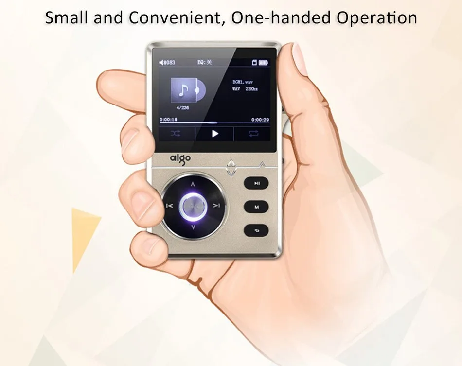 Музыкальный плеер Golden Aigo 108 высококачественный музыкальный Hi Fi 2 дюйма 8 ГБ MP3 с