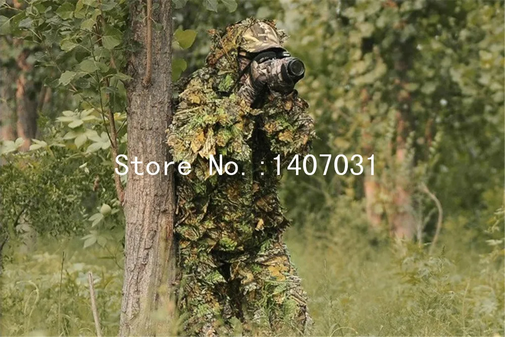 Новый костюм для охоты с 3D Кленовым листом Bionic Ghillie камуфляжная куртка и штаны Yowie