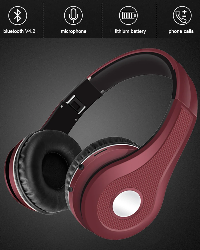 Модные беспроводные наушники металлического цвета с поддержкой FM TF карты Bluetooth 5,0 стерео гарнитуры MP3 Hifi наушники с микрофоном для телефонов
