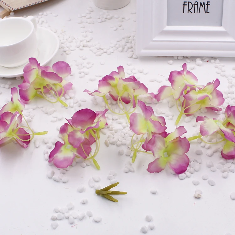 10 шт./лот шелковая Гортензия цветочный букет для свадьбы домашней вечеринки