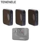 Фильтры для экшн-камеры TENENELE Go Pro, набор фильтров нейтральной плотности для GoPro Hero 5, 6, 7, Black, ND 4, 8, 16, фильтр для Hero 2018