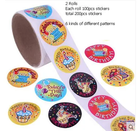 Наклейки на английском языке для скрапбукинга детей 200 шт./2 рулона | Игрушки и