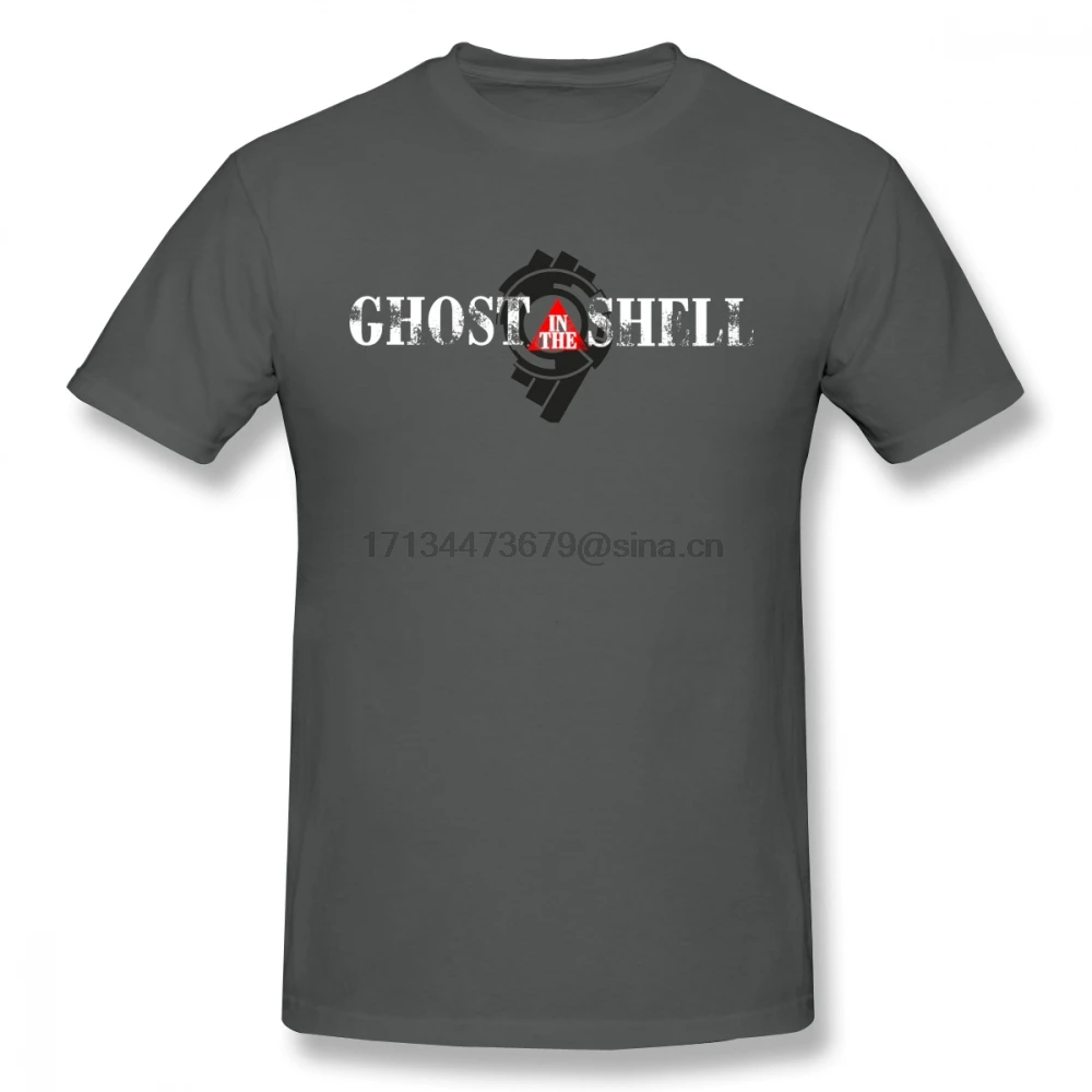 Мужская футболка Ghost In The Shell новый стиль косплей 4XL 5XL 6XL хлопковая с коротким