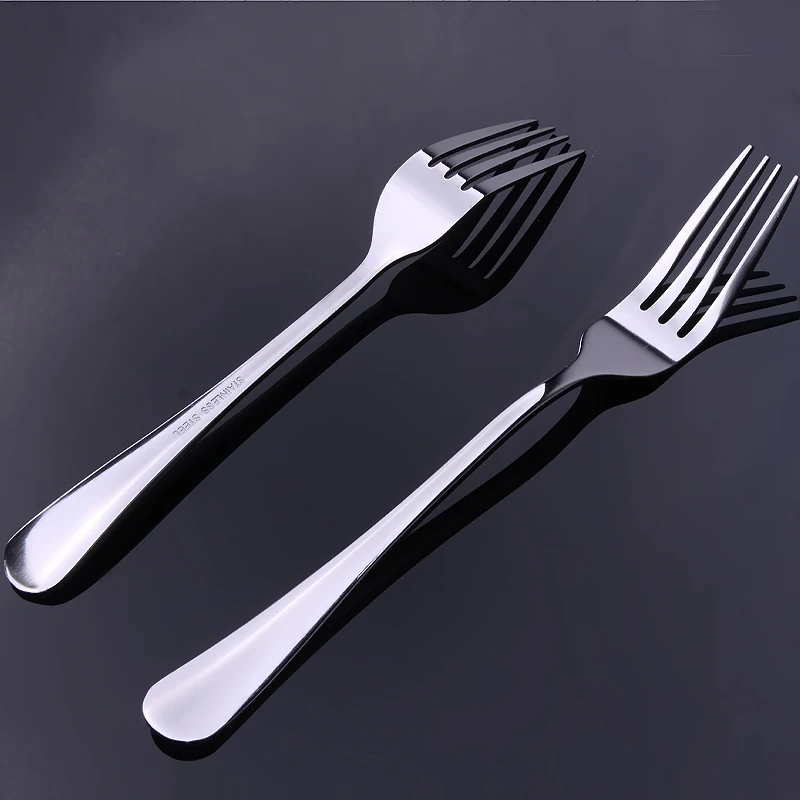 6 шт. детский десерт из нержавеющей стали|stainless fork|stainless steel forkstainless fruit fork |