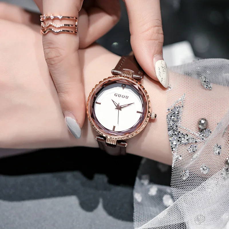 Роскошные минималистичные креативные женские кварцевые часы изящные