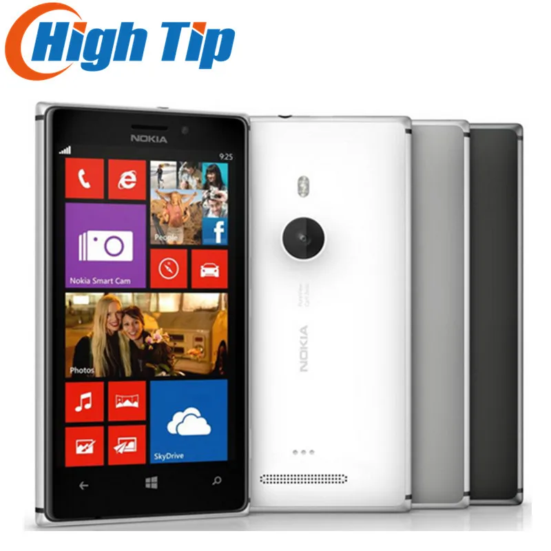 Оригинальный разблокированный Nokia Lumia 925 телефон Windows сенсорный экран 4 5 дюйма 8.7MP