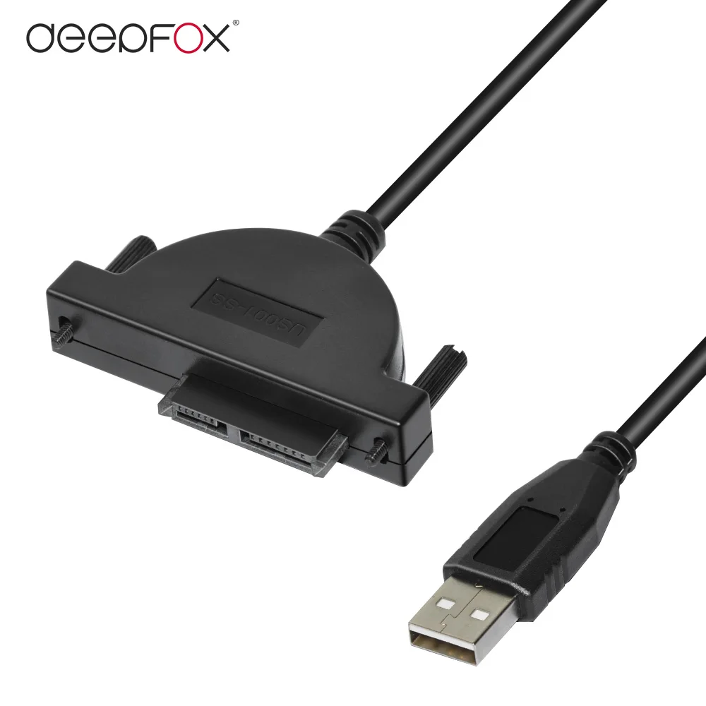 Кабель DeepFox SATA 3 USB 2 0 для подключения DVD драйвера Sup порт ПК ноутбука оптовая