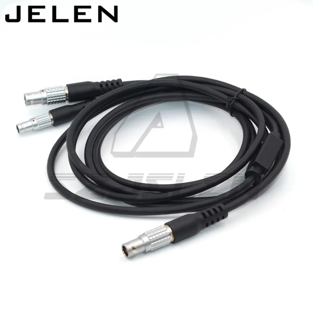 Кабель питания Connetor 1B 8pin на 5pin и 0B для Leica GEV186 Y type подключается к общей станции с GPS