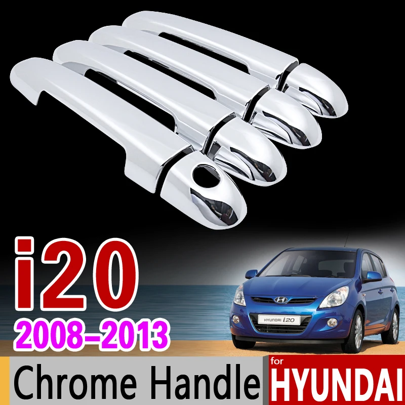 Хромированная накладка на дверную ручку для Hyundai i20 2008 - 2013 PB комплект отделки 2009