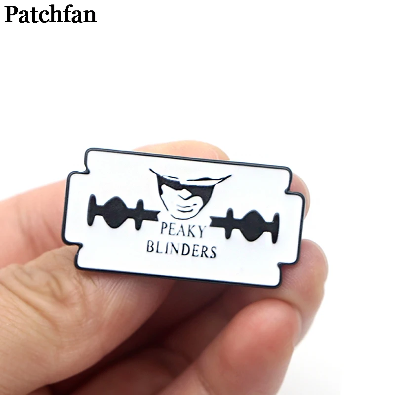 Patchfan Peaky BLINDER металлические цинковые эмалированные булавки трендовая медаль para рюкзак рубашка одежда сумка броши значки для мужчин и женщин A2137