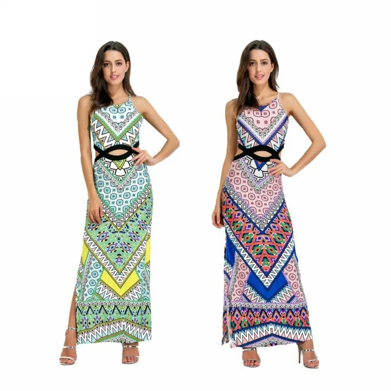 Ilishop цветочным принтом Длинное платье 2017 женская обувь макси платья vestidos