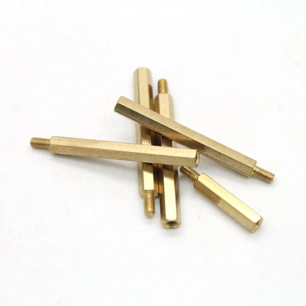 

1 шт./лот M3 * 4/5/6/7/8/9/11/12/14/16/18/20/22/25/30/35/40/45 мужской 6 мм латунная стойка