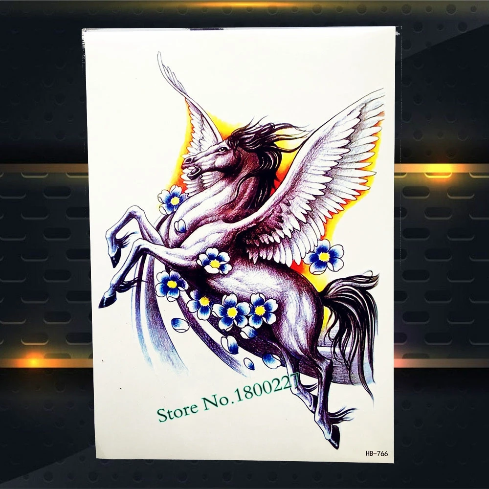 3D лес лев Король татуировки стикер водонепроницаемый для рисунков на теле цветок