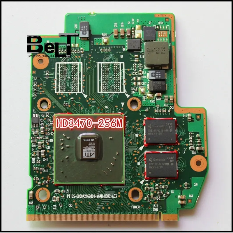 Видеокарта HD3470 DDR2 256M V000100500 V000101610 V000101600 V000121530 V000121540 VGA для TOSHIBA SATELLITE A205 A305 A315 A300 |