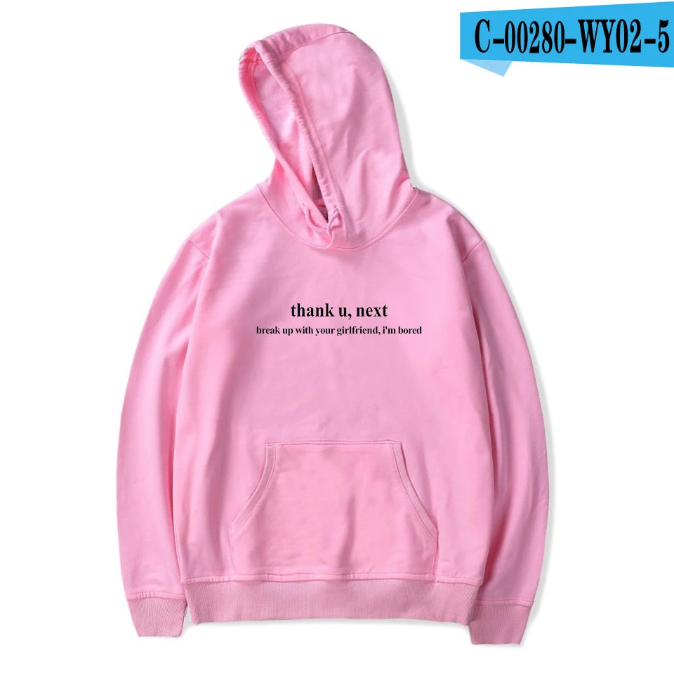 Pink Ariana Grande толстовки с принтом персонажа модные толстовки Мужские Женские весенне-осенняя зимняя одежда для отдыха XXS до 4XL - Цвет: Pink