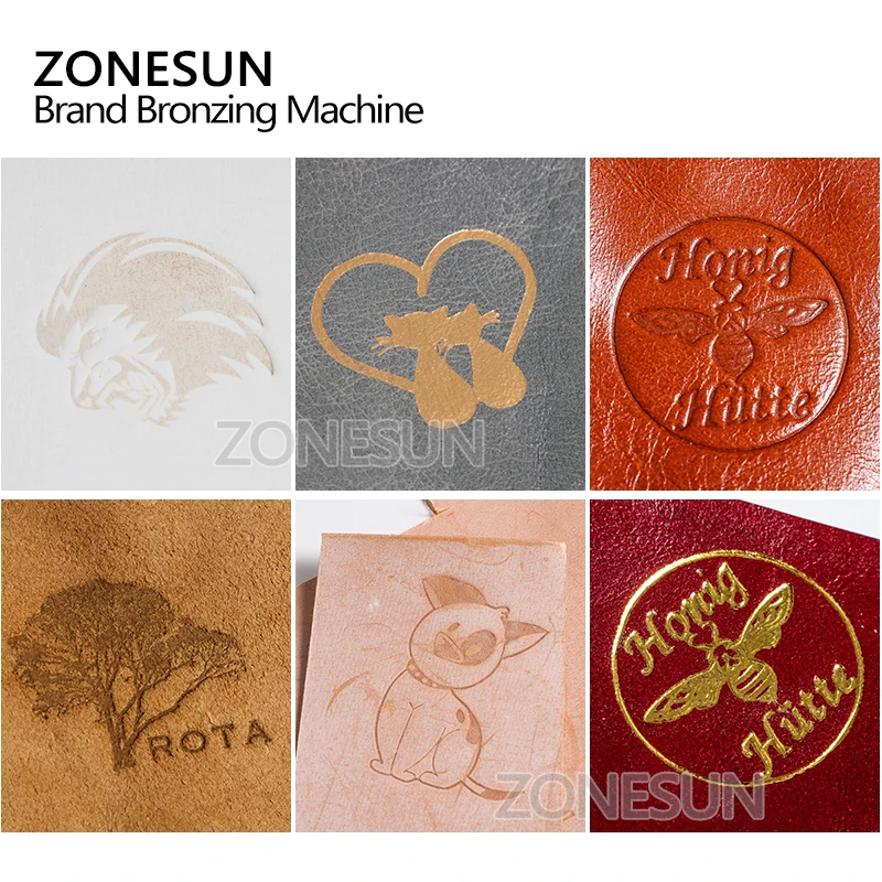 ZONESUN 1 шт. 110 В/220 В ручная маркировочная машина для горячего тиснения фольгой