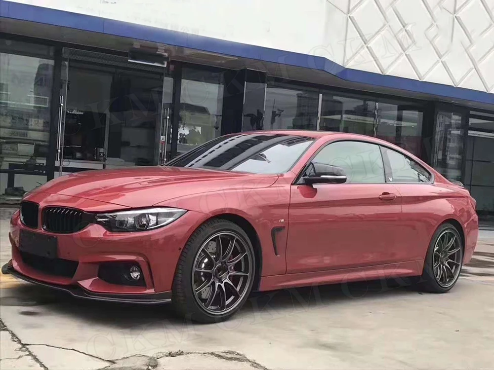 Неокрашенный передний бампер из углеродного волокна и ФАП спойлер для 4 серии BMW