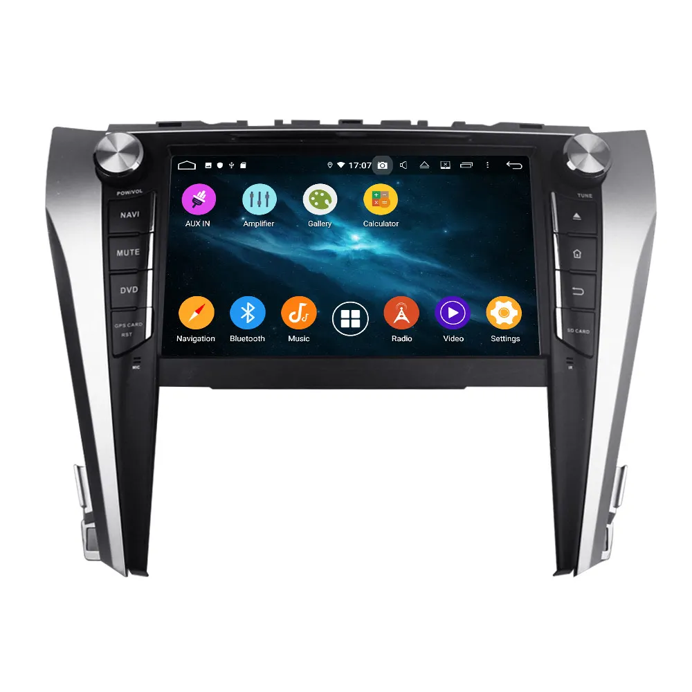 Встроенный DSP Android 9 0 без автомобильного DVD-плеера GPS навигация для Toyota Camry 2015-2018